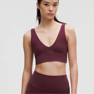 NWT Lululemon Align™ V-Neck Bra A/B – Garnet – Size 6